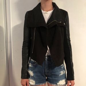 Veda Leather and Wool Jacket